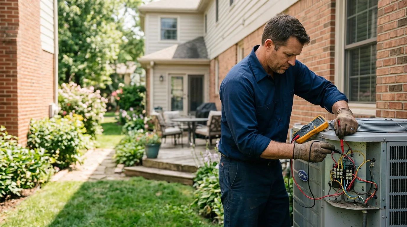 HVAC technician working near Oroville, CA